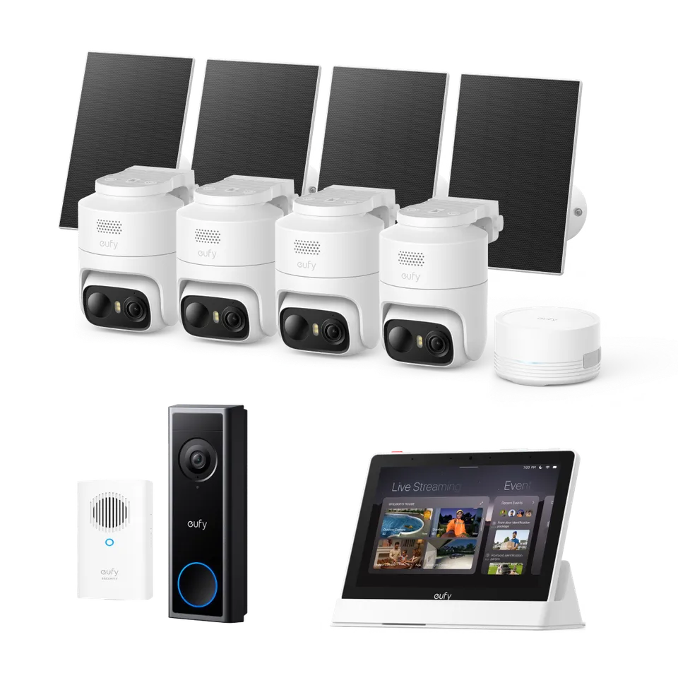 eufy-essential-security-ecosystem-starter-kit-eufycam-c37-sonnette-c31-smart-dis image 1