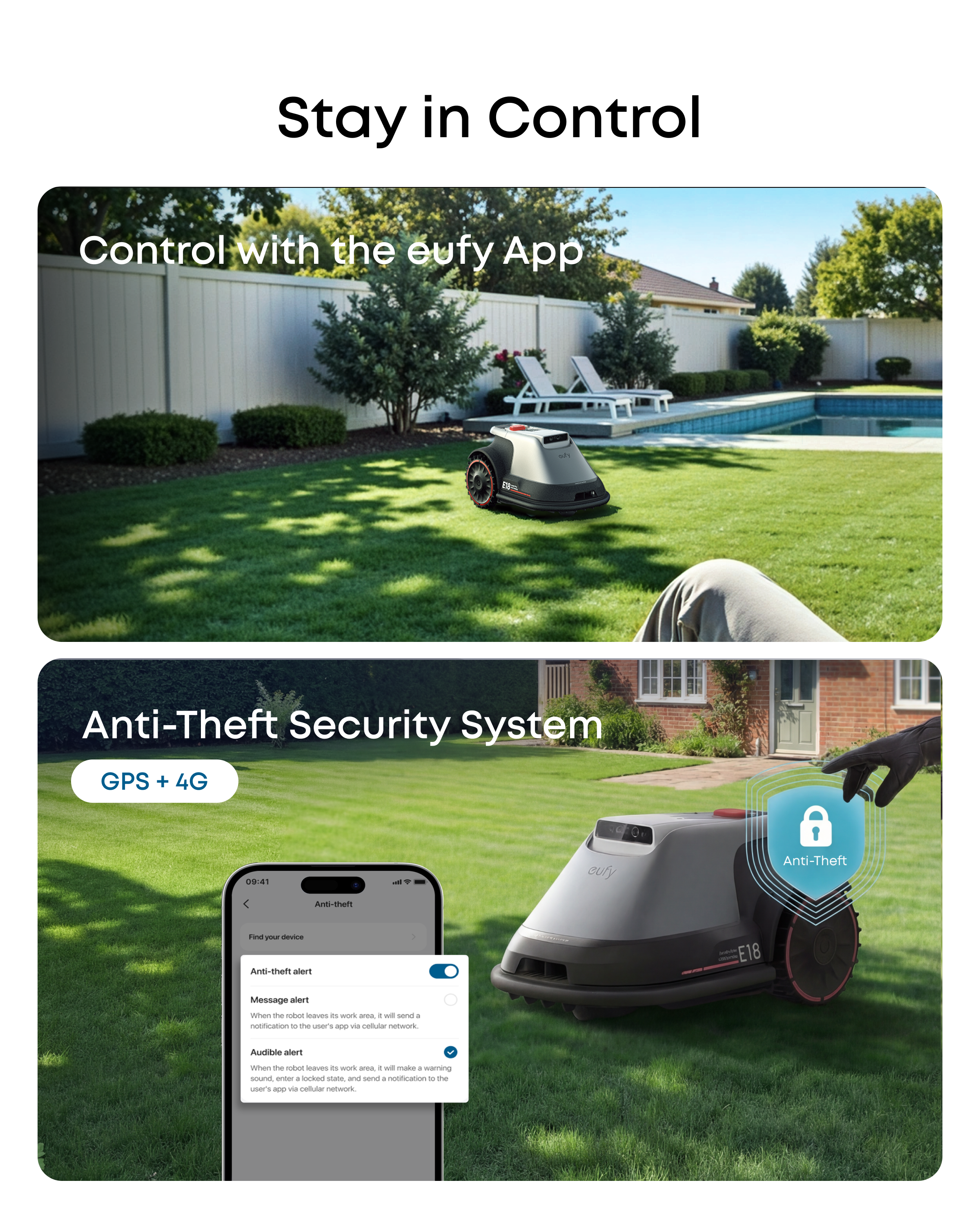 eufy-robot-tondeuse-e18-sans-fil-avec-technologie-pure-vision-fsd image 8