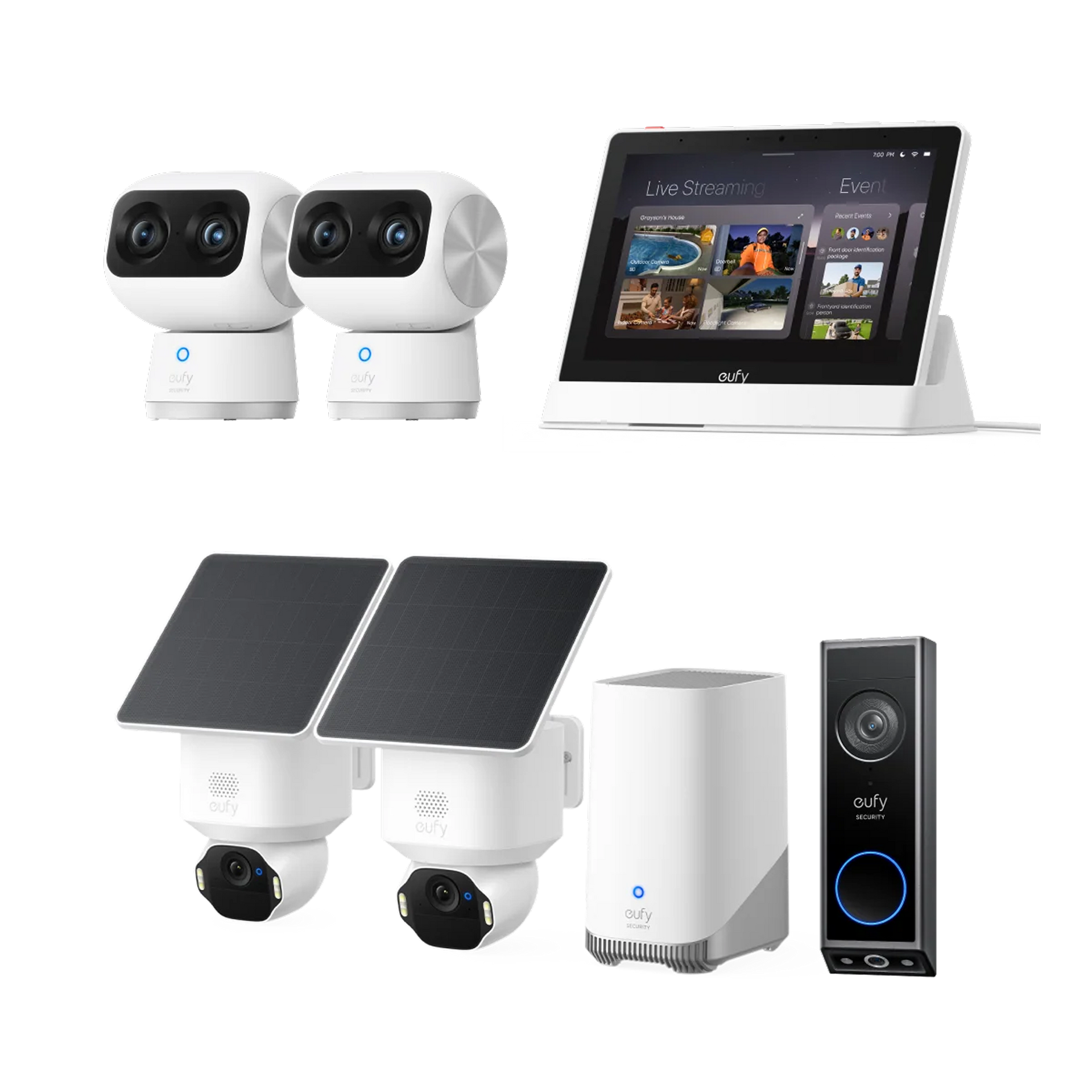 eufy-eufycam-s4-kit-2-cam-ras-4k-ptz-triple-objectif-homebase image 3