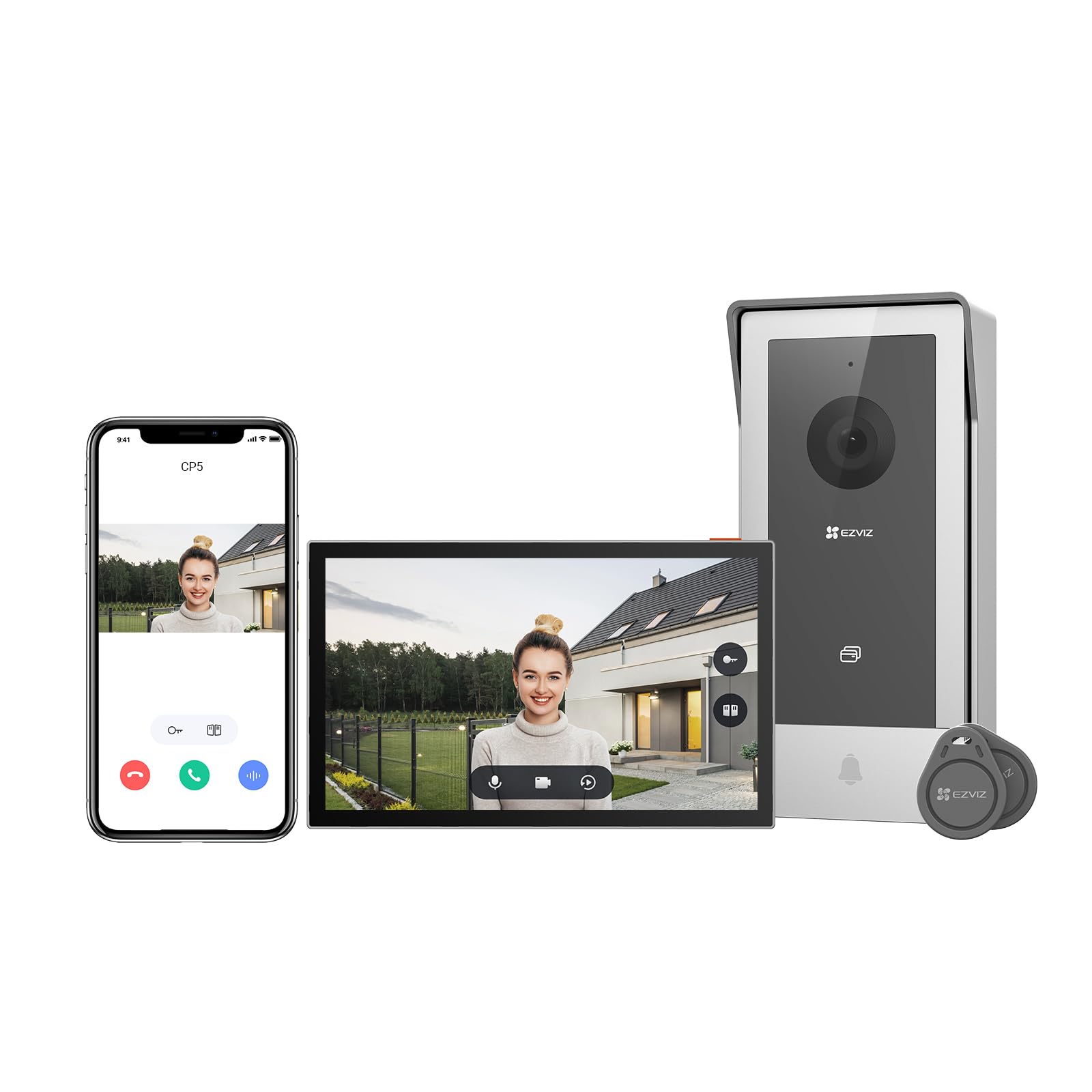 ezviz-cp5-visiophone-connect-wifi-filaire-1080p-cran-7-pouces image 1