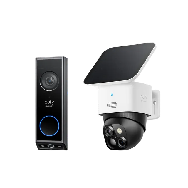 eufy-solocam-s340-sonnette-vid-o-e340-pack-surveillance-double-cam-ra image 1