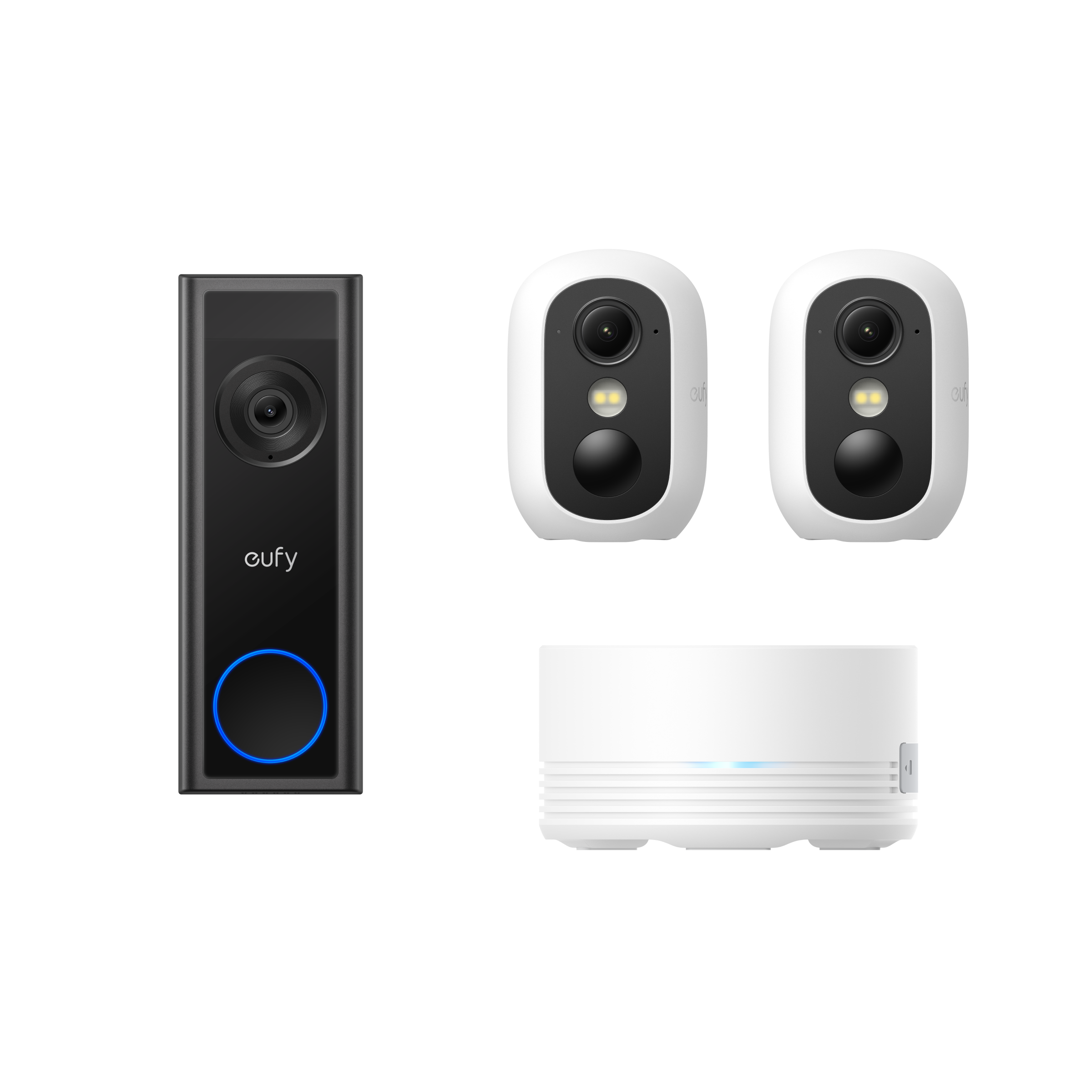 eufy-kit-sonnette-video-doorbell-c30-2k-2-cam-ras-c35-avec-hbmini image 1