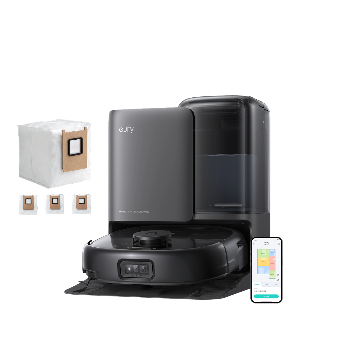 eufy-omni-e25-robot-aspirateur-laveur-avec-vidange-auto-sacs-poussi-re image 1