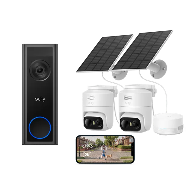 eufy-video-doorbell-c31-eufycam-c37-lot-de-2-avec-homebase-mini-kit-vid-osurveil image 1