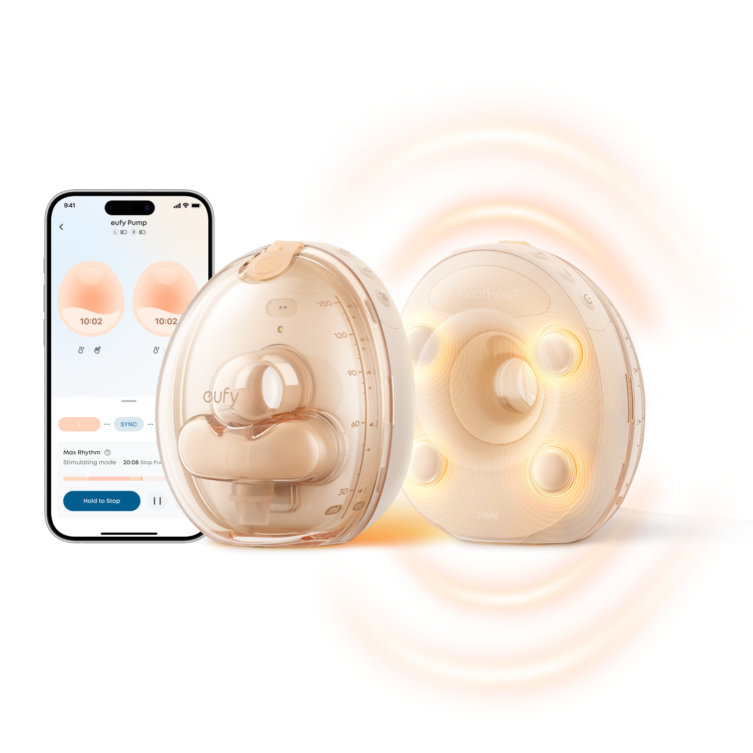 eufy-tire-lait-portable-s2-avec-vibrapump-et-heatflow-2-0 image 1