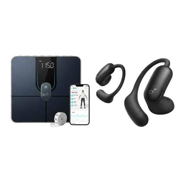 eufy-smart-scale-p2-pro-soundcore-aerofit-2-pro-pack-sant-audio image 1