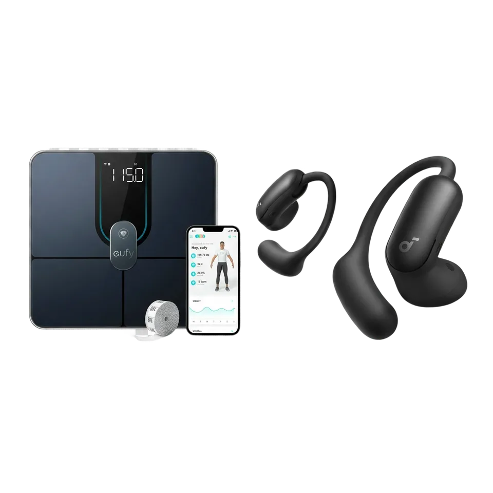 eufy-smart-scale-p2-pro-soundcore-aerofit-2-pro-pack-sant-audio image 1