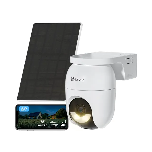 ezviz-cb8-lite-kit-4g-cam-ra-ext-rieure-solaire-2k-360-avec-panneau-solaire-5w-e image 1