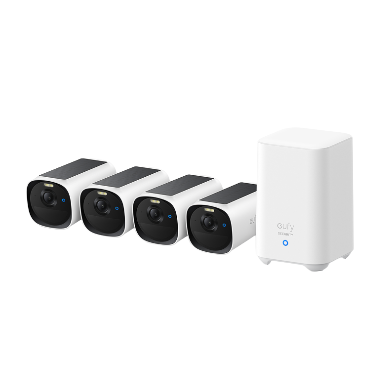 eufy-eufycam-e40-essential-kit-4-cam-ras-homebase-2-vid-osurveillance-2k-solaire image 1