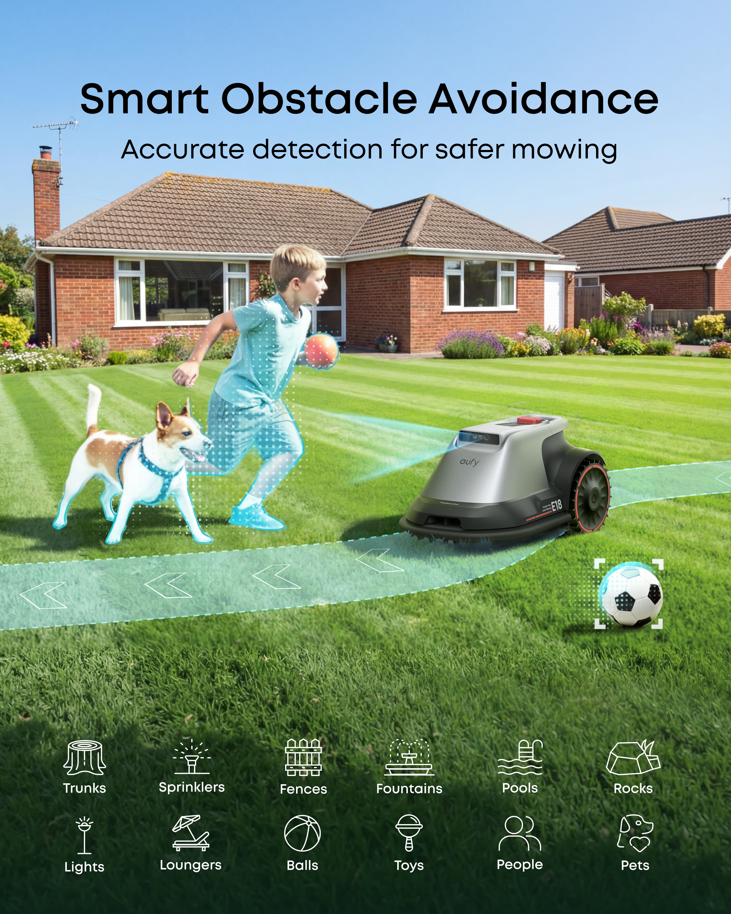 eufy-robot-tondeuse-e18-sans-fil-avec-technologie-pure-vision-fsd image 5