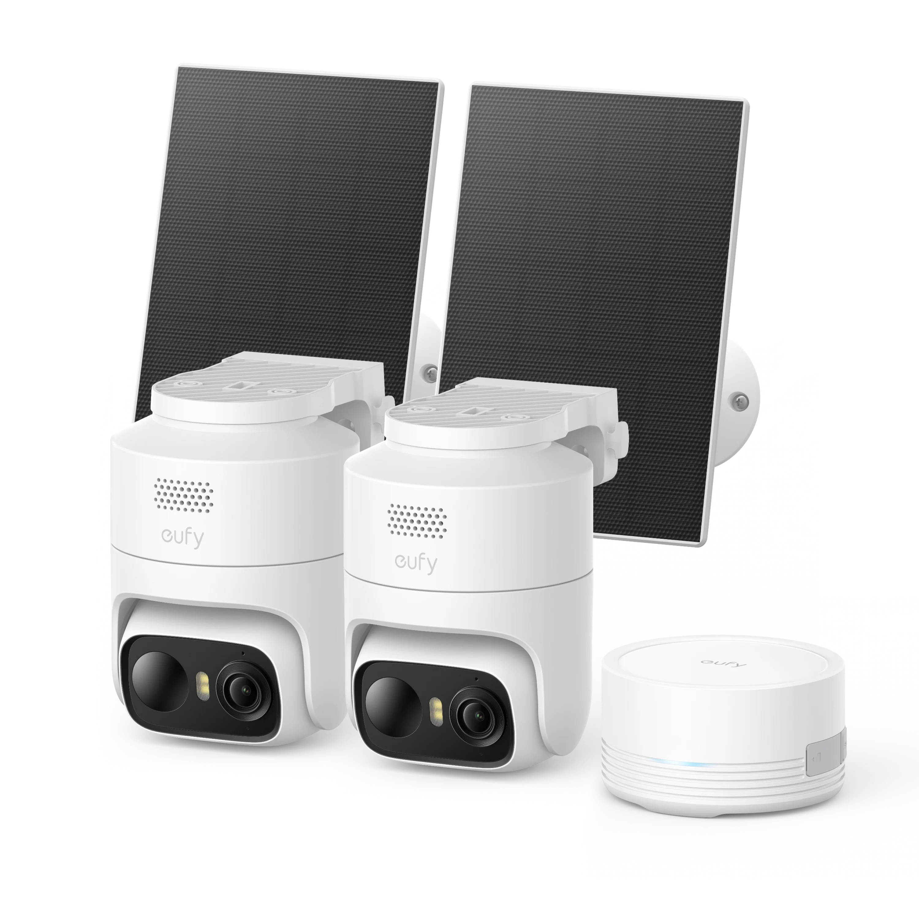 eufy-eufycam-c37-2k-lot-de-2-homebase-mini-2-panneaux-solaires-cam-ra-ptz-survei image 1