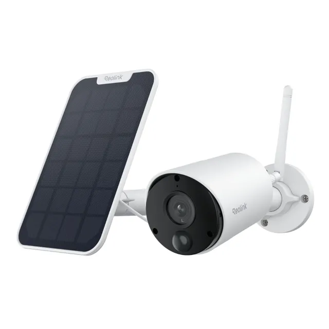 reolink-argus-cam-ra-solaire-ext-rieure-wifi-5mp-sans-fil-batterie-panneau-solai image 1