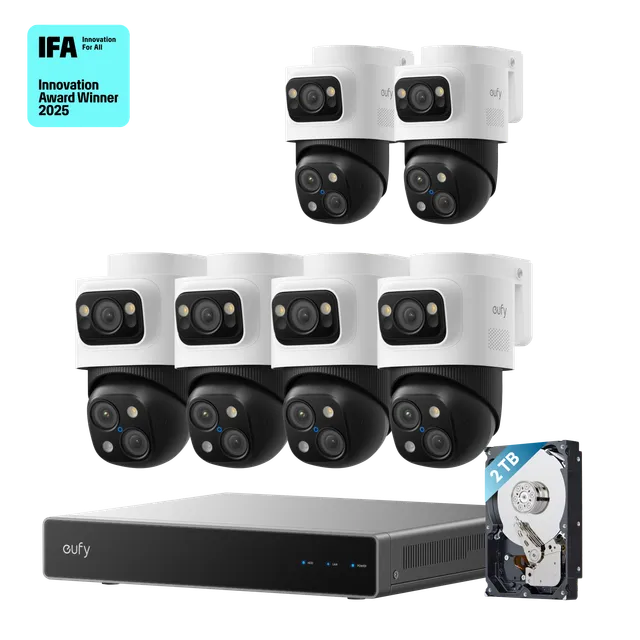 eufy-kit-poe-nvr-s4-max-6-cam-ras-syst-me-filaire-bullet-ptz-4k image 1