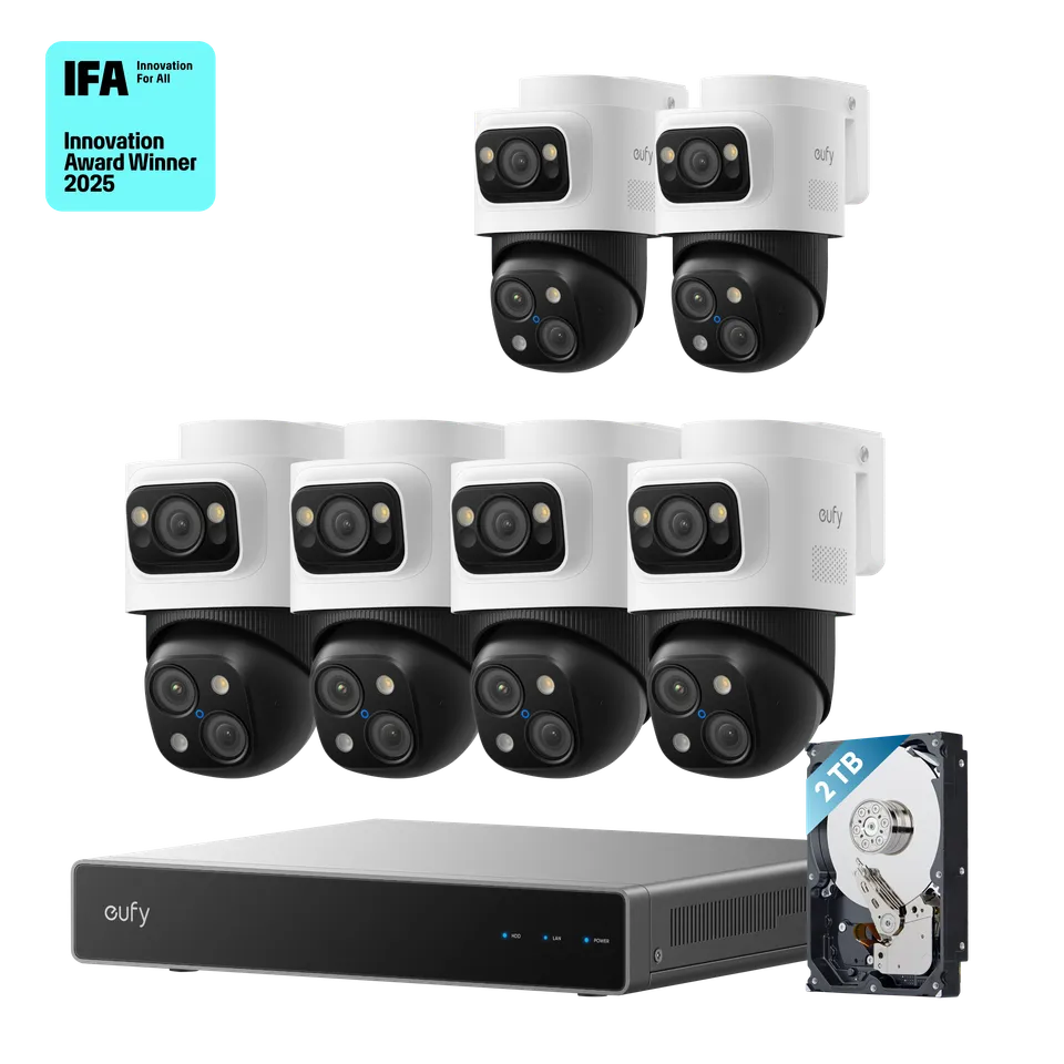 eufy-kit-poe-nvr-s4-max-6-cam-ras-syst-me-filaire-bullet-ptz-4k image 1