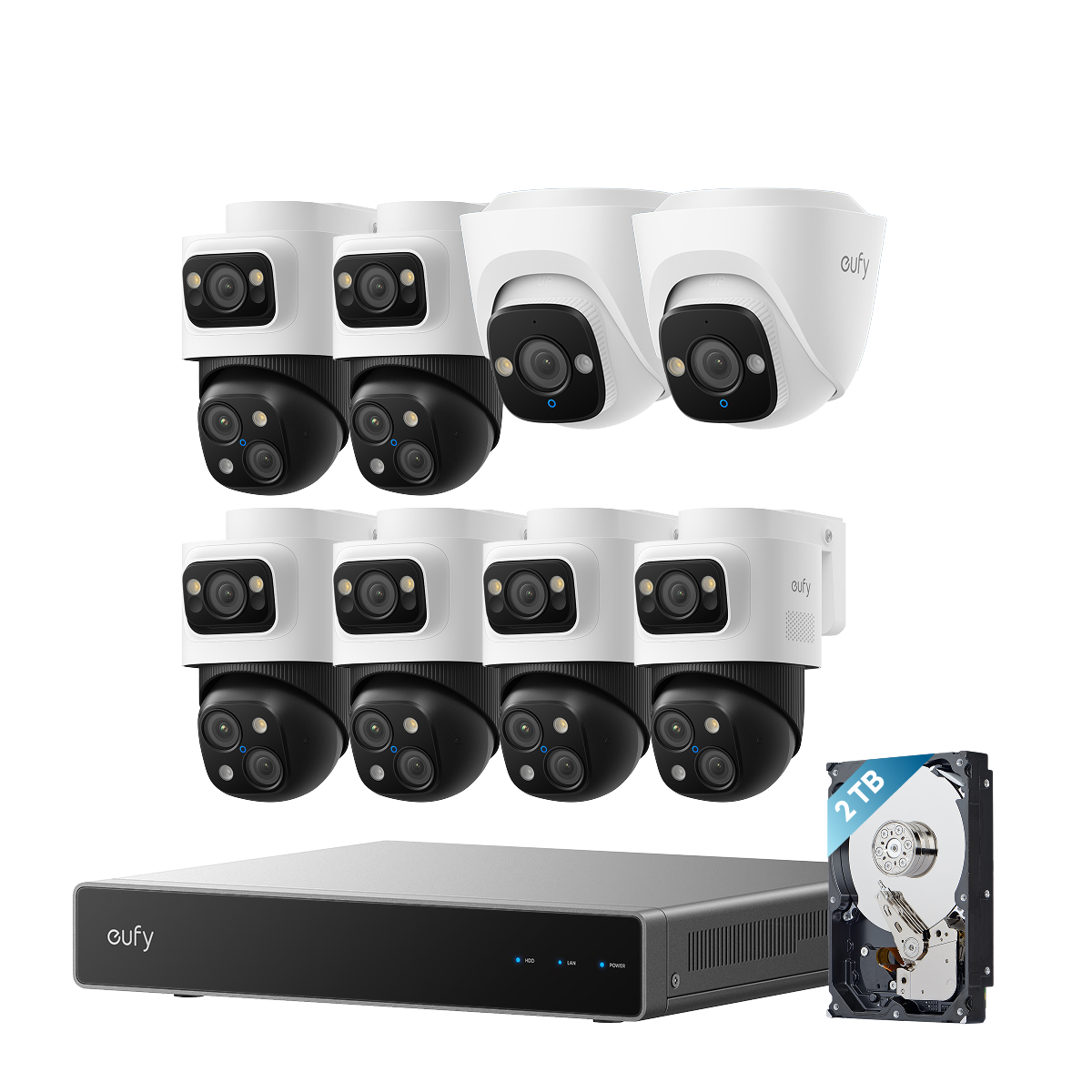 eufy-s4-max-kit-6-cam-ras-poe-nvr-2-cam-ras-tourelle-4k image 2