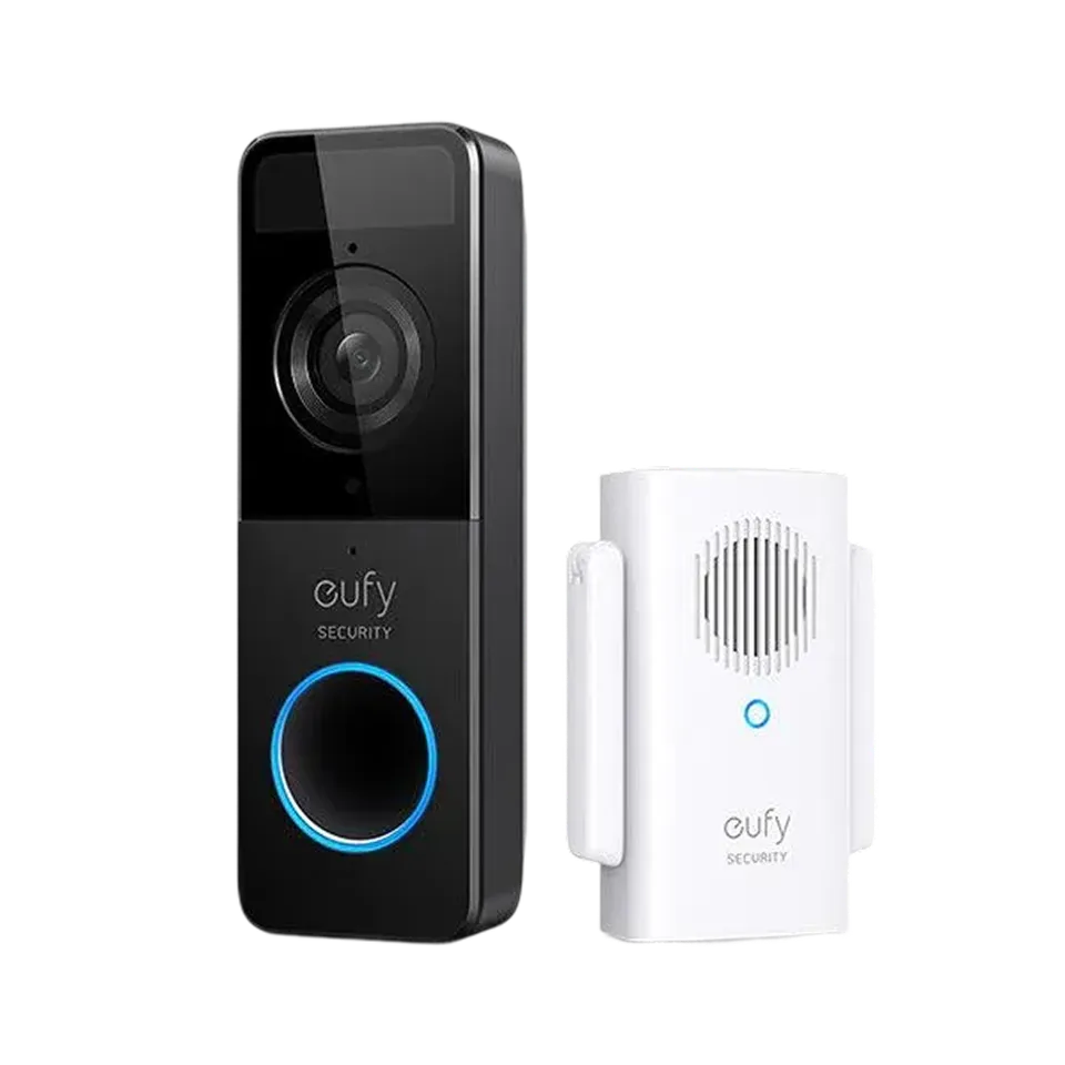 eufy-video-doorbell-slim-1080p-sur-batterie-sonnette-vid-o-wi-fi-avec-r-p-teur-m image 1